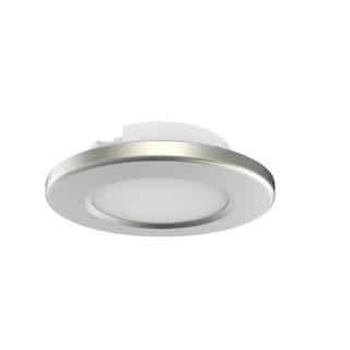 4-in 9W LED Surface Mount, Dimmable, 120V, CCT Selectable, Nickel
