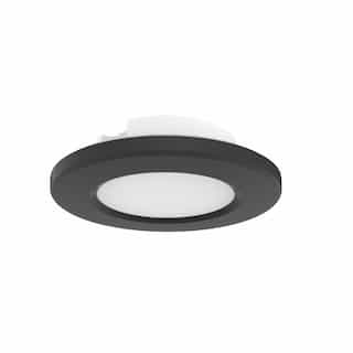 4-in 9W LED Surface Mount, Dimmable, 120V, CCT Selectable, Black