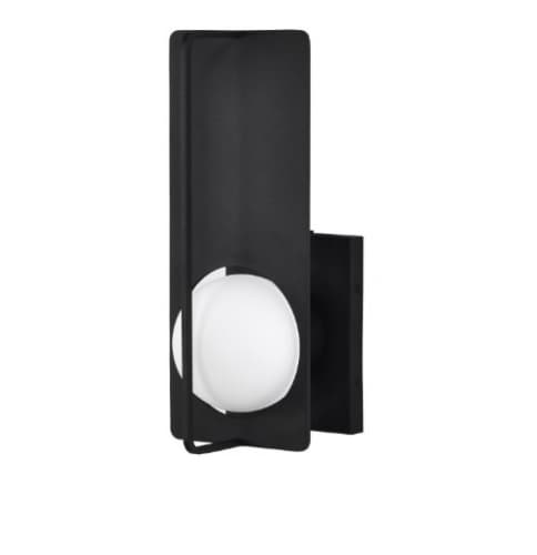 6W LED Portal Wall Lantern, Medium, Dimmable, 120V, 3000K, Black/White