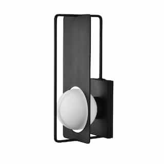 6W LED Portal Wall Lantern, Large, Dimmable, 120V, Black/White