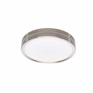 11-in 24W Surface Mount with Night Light, 1700 lm, 120V, Nickel