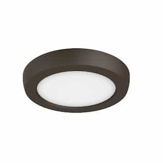 Nuvo 5-in 9W LED Blink Flush Mount, Round, 120V, CCT Selectable, Bronze