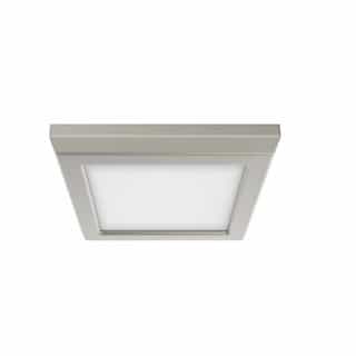 Nuvo 5-in 9W LED Blink Flush Mount, Square, 120V, CCT Selectable, Nickel