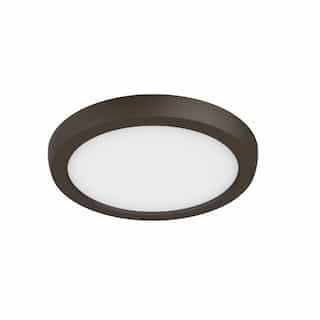 Nuvo 7-in 11W LED Blink Flush Mount, Round, 120V, CCT Selectable, Bronze