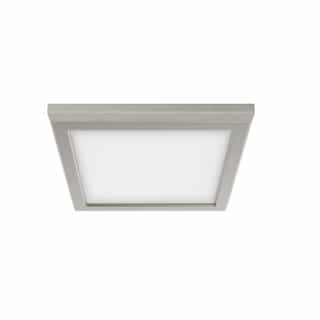 Nuvo 7-in 11W LED Blink Flush Mount, Square, 120V, CCT Selectable, Nickel