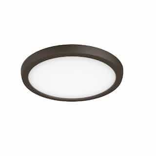 Nuvo 9-in 13W LED Blink Flush Mount, Round, 120V, CCT Selectable, Bronze