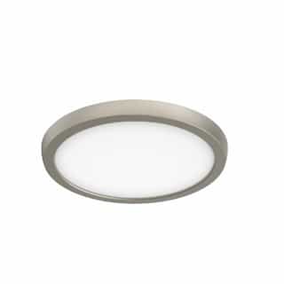 Nuvo 9-in 13W LED Blink Flush Mount, Round, 120V, CCT Selectable, Nickel
