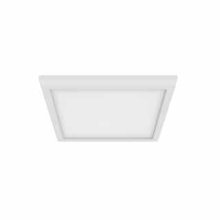 9-in 13W LED Blink Flush Mount, Square, 120V, CCT Selectable, White