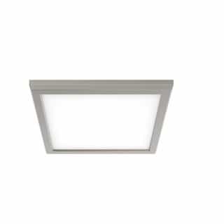 Nuvo 9-in 13W LED Blink Flush Mount, Square, 120V, CCT Selectable, Nickel