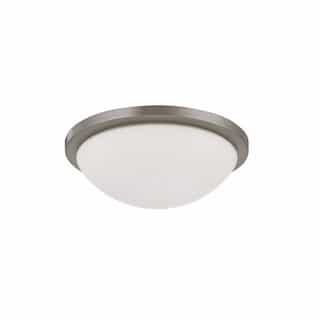 17-in 25W LED Button Flush Mount Fixture, 2200 lm, 120V, 3-CCT Select
