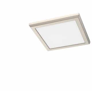 7-in 10W Square Blink Performer Fixture, 980 lm, 120V, 5-CCT, Nickel