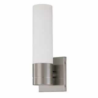 Nuvo 12W, Link LED Tube Wall Sconce Light, Brushed Nickel Finish