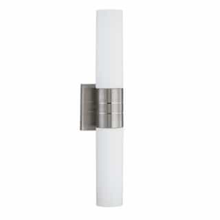 Nuvo 24W, Link LED Tube Wall Sconce Light, Brushed Nickel Finish
