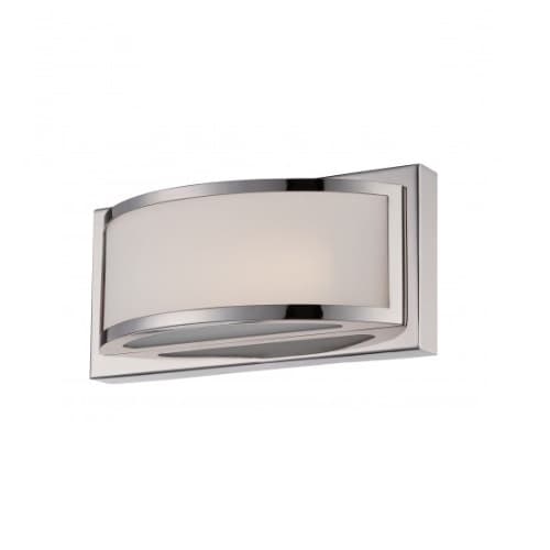 Nuvo 4.8W Mercer LED Wall Sconce Light, Polished Nickel