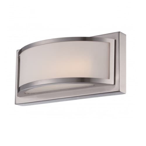 Nuvo 10W Mercer LED Wall Sconce Light, Brushed Nickel