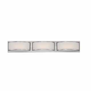 Nuvo 14.4W Mercer LED Wall Sconce Light, Brushed Nickel
