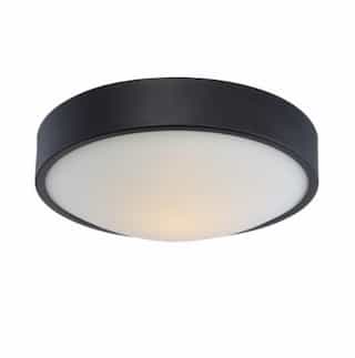 Nuvo 16W Perk 13in LED Flush Mount, Aged Bronze