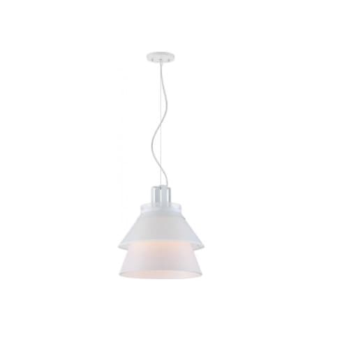 Nuvo 13-in 12.8W LED Pendant Light, Dimmable, 870 lm, 120V, 2700K, White