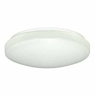 Nuvo 11" LED Flush Mount Light Fixture, White, Acrylic, Dimmable 0-10V