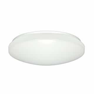 Nuvo 14" LED Flush Mount Light Fixture, White, Acrylic, Dimmable 0-10V