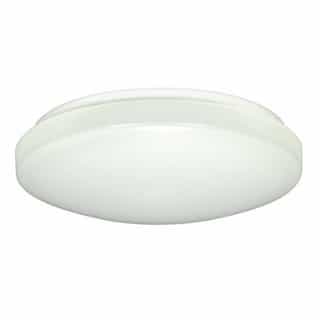 11" LED Flush Mount Light Fixture, White, Acrylic, Dimmable