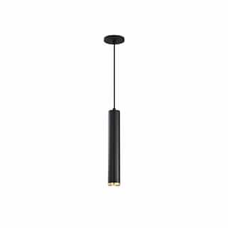 16-in 12W Century LED Pendant, 1020 lm, Matte Black & Brushed Brass