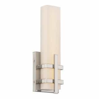 13W Grill LED Wall Sconce, Single, Polished Nickel