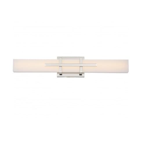 Nuvo 26W Grill LED Wall Sconce, Double, Polished Nickel