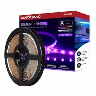 Nuvo 32-ft 30W Dimension Pro Tape Light, 3080 lm, 24V, 2700K, RGB