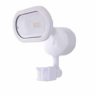 14W LED Security Flood Light w/ Motion Sensor, Single Head, White, 4000K