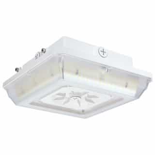 Nuvo 45W Square Wide Beam Angle Canopy Light, 6288 lm, 277V, 30/40/50K, WHT