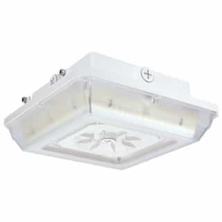 Nuvo 90W Square Wide Beam Angle Canopy Light, 12557lm, 277V, 30/40/50K, WHT