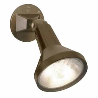 8" PAR38 Outdoor Security Flood Light w/ Adjustable Swivel, Bronze