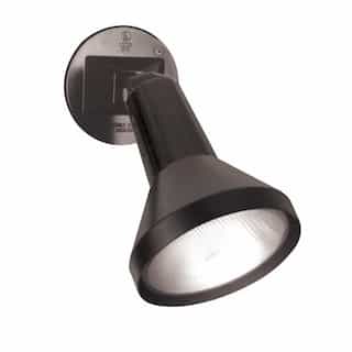 8in Security Flood Light w/ Adjustable Swivel, PAR38, 1-light, Black
