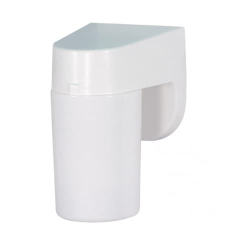 Nuvo 4in Outdoor Wall Light, Lexan Cylinder, 1-light, White
