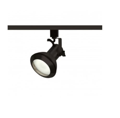 1-Light Track Light Head, PAR30 Bulb, Euro Style, Black