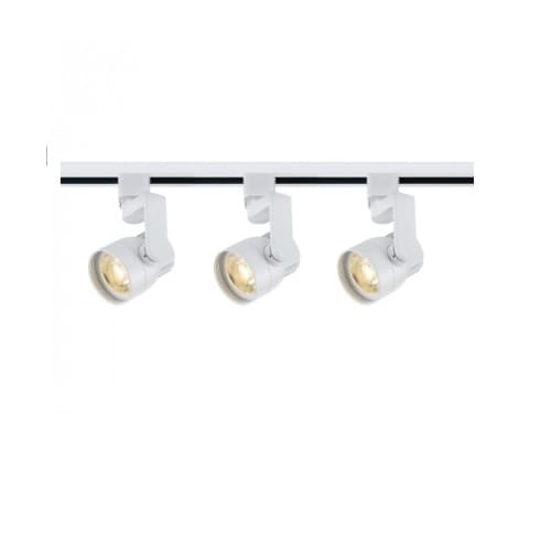 Nuvo 36W LED Track Light Kit w/Angle Arm, Round, White