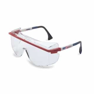 Red/White/Blue Frame Clear Lens Astrospec OTG 3001 Eyewear