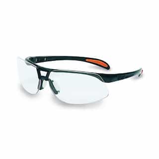 Clear Lens Safety Eyewear w/ Black Frame
