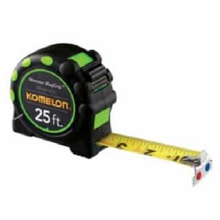 Komelon 1"X25' Mag Grip Pro Magnetic Hook Tape Measure
