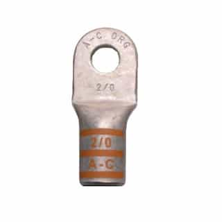 Power Lug, Tin Plated, 2/0 AWG, 3/8-in Stud, 50 Pack 