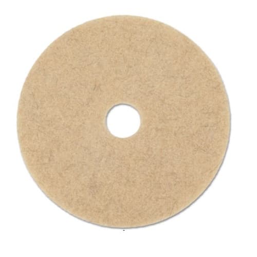 Boardwalk Natural Hair Extra 19 in. Round Ultra High-Speed Burnishing Pads