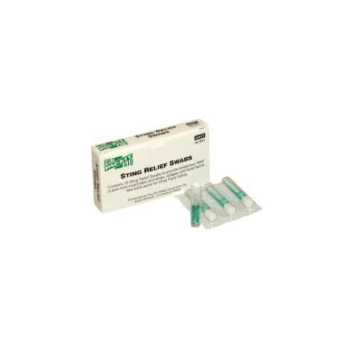 First Aid Pac-Kit Sting Relief Swabs