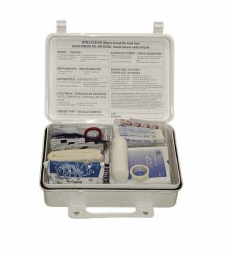 25-Person ANSI First Aid Kit, Weatherproof, Mountable 