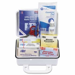 10 Person Plastic Ansi Plus First Aid Kit with Eyewash
