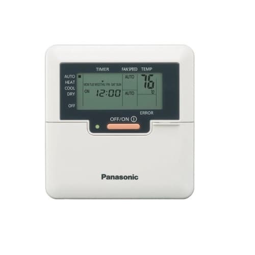 Panasonic HVAC Wired Remote Controller for Panasonic Mini Split Heat Pumps