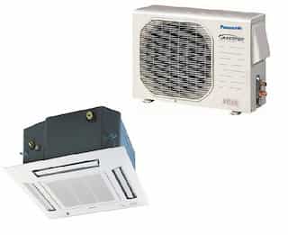 Panasonic HVAC 12K BTU 4-Way Cassette Ductless Mini Split System - Heat Pump & Air Conditioner