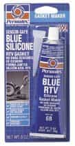 Sensor-Safe Blue RTV Silicone Gasket, 3 oz Tube, Blue