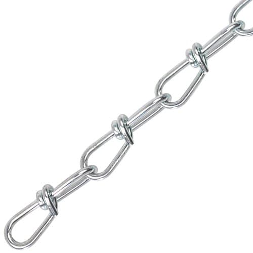 Twin Loop Steel Chains Zincplated