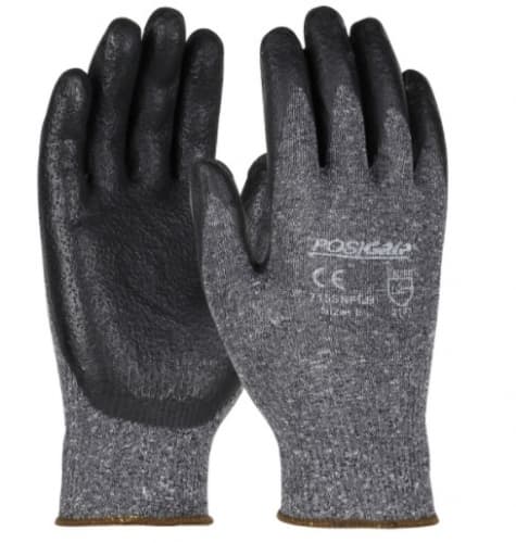 PIP Nylon Gloves w/ Nitrile Coated Palm & Fingers, Medium